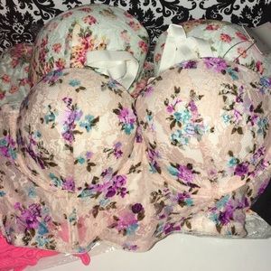 Gorgeous pink floral bralette